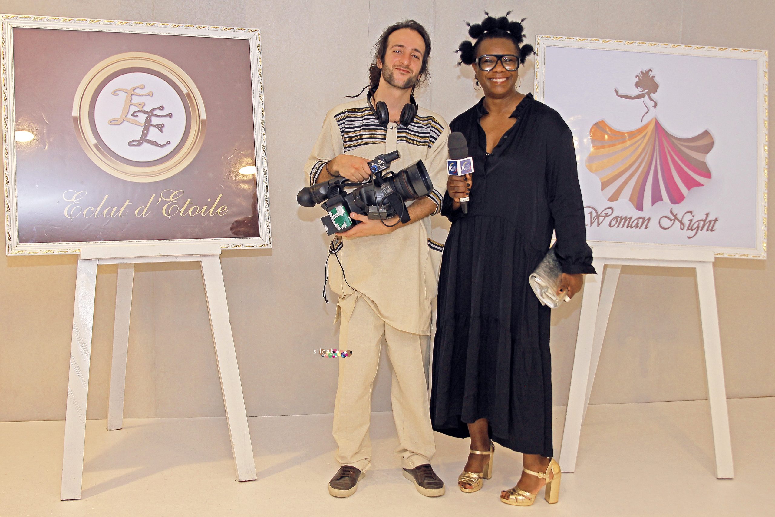 Equipe de la Journaliste Sandrine Bamba